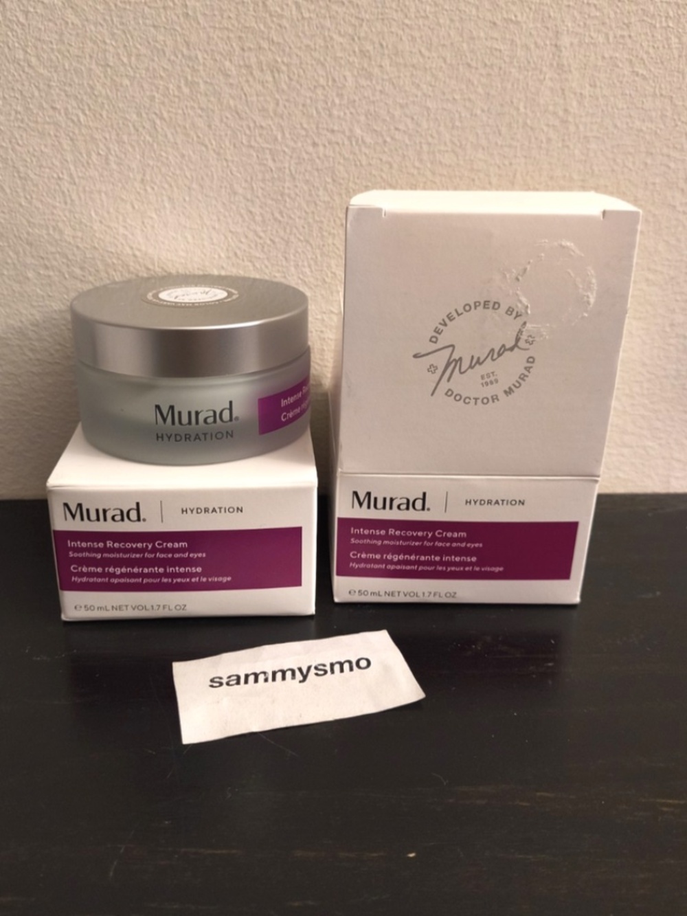Murad hydration intense recovery cream moisturizer, step 3 1.7 oz x2 containers